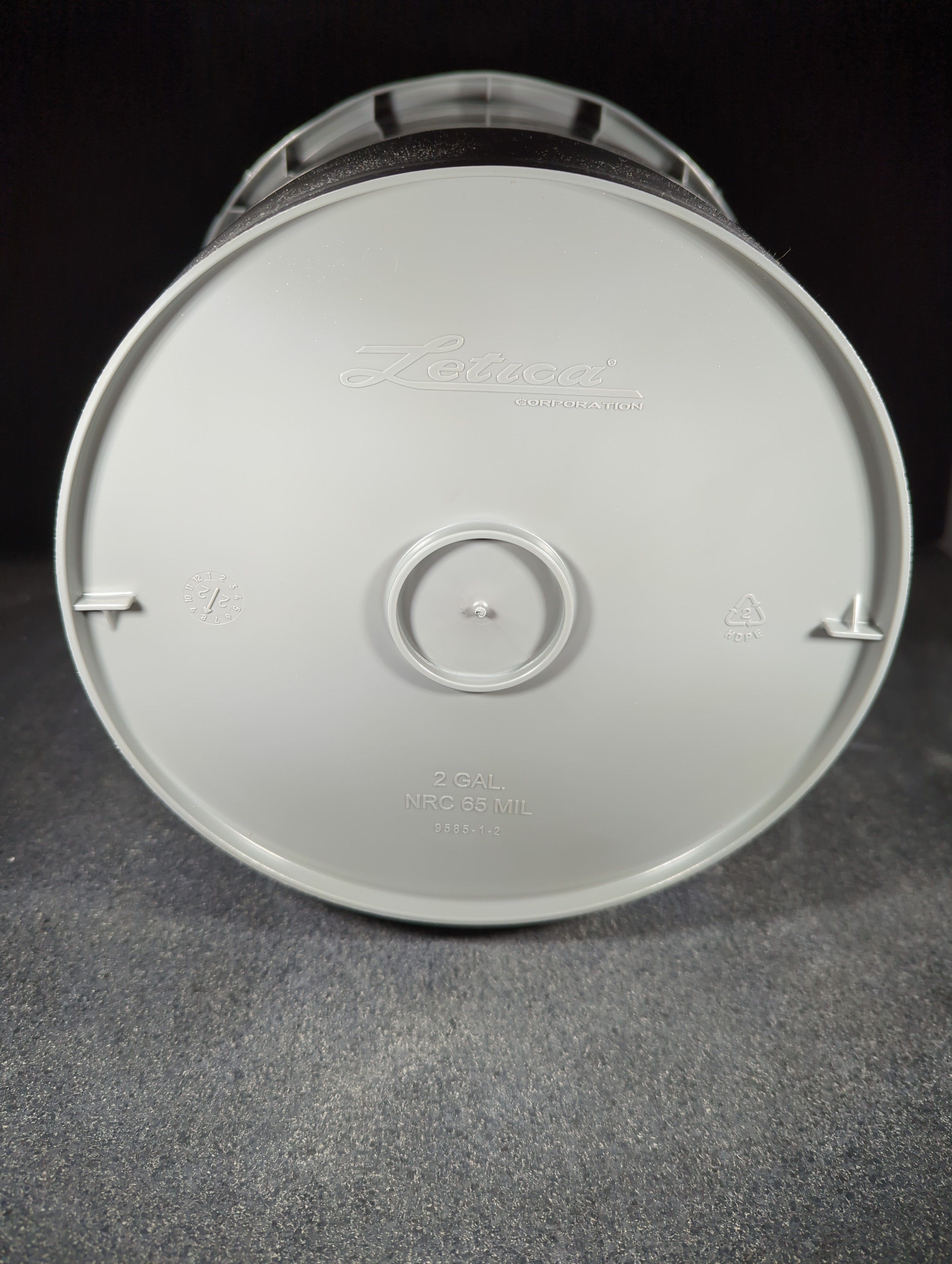 CMS0006 - Gray Reusable 2 Gal Food Grade Buckets - reusable no lid