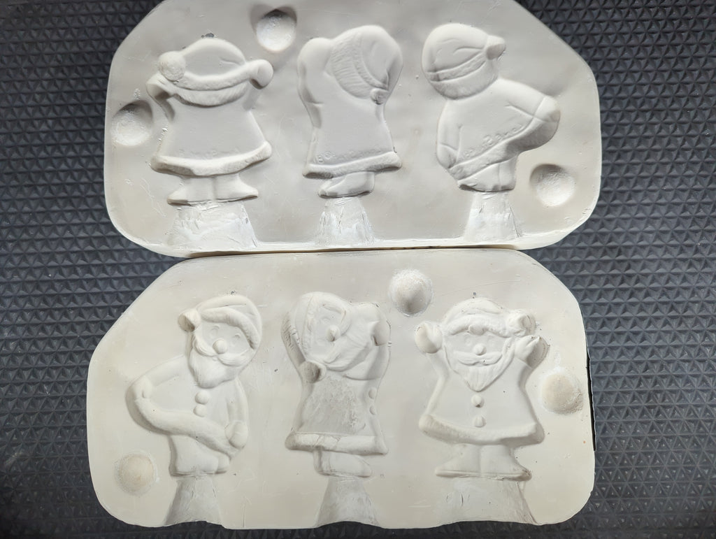CM1312 - #865 Lonestar 3-Ornaments Santa Mold