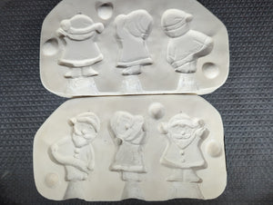 CM1312 - #865 Lonestar 3-Ornaments Santa Mold