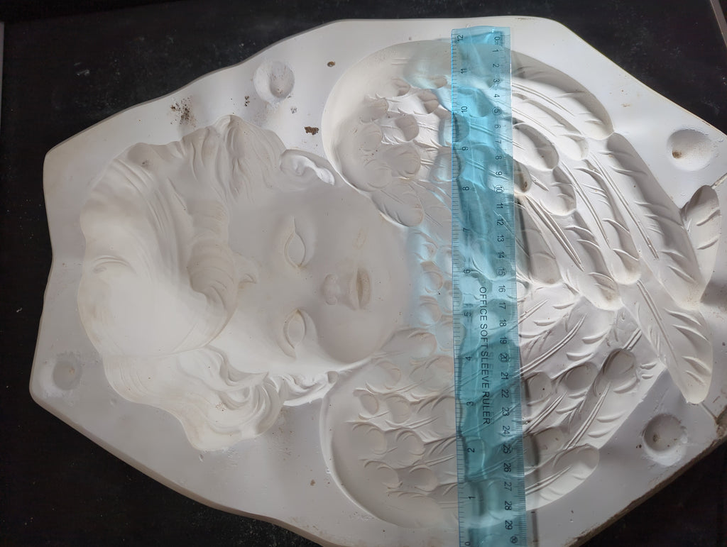 CM0126 - S-2857 Scioto Lg. Cherub Plaque