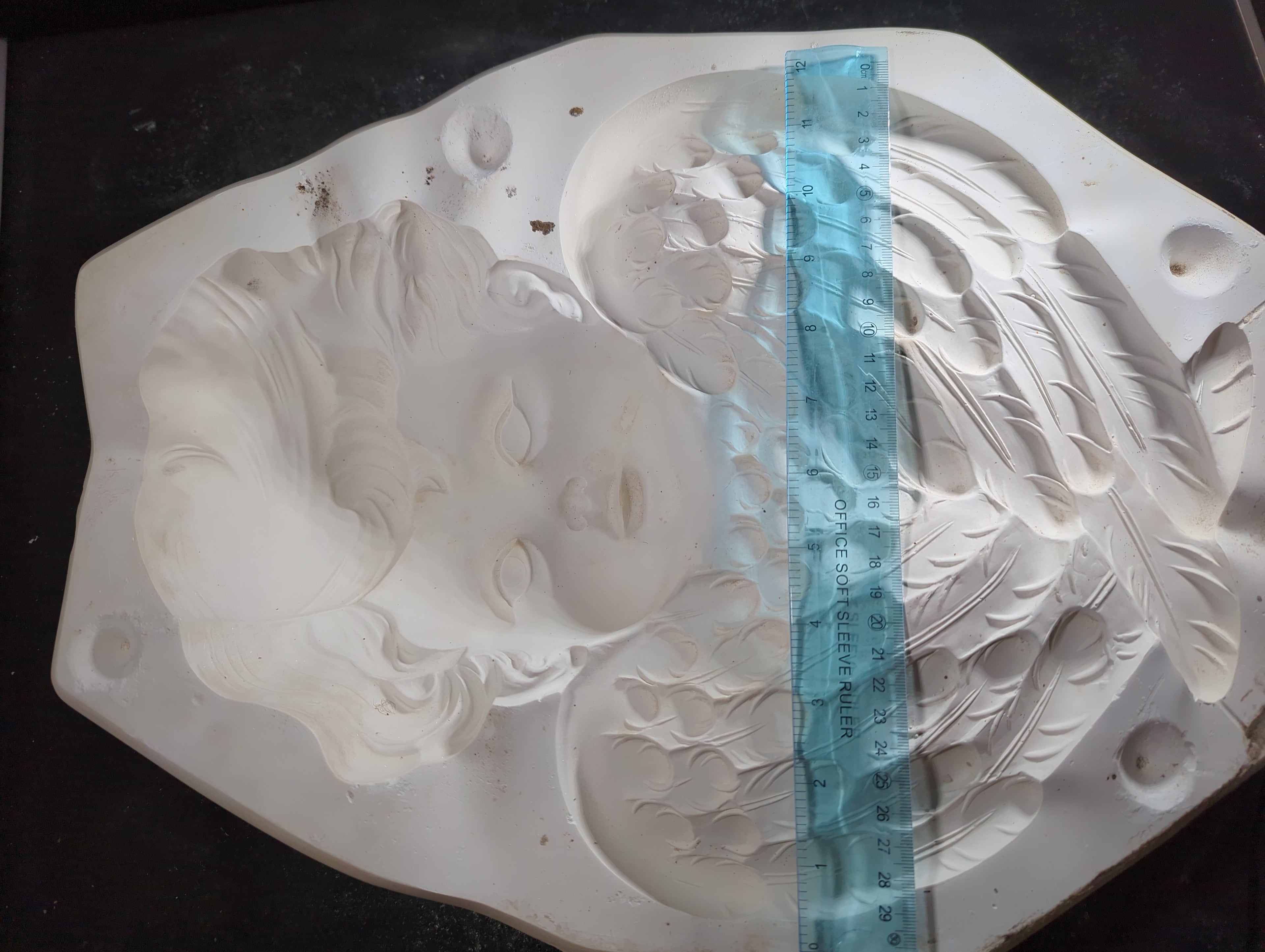 CM0126 - S-2857 Scioto Lg. Cherub Plaque