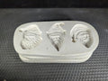 CM0389- Sundance Santa Ornament Press/Sprig Mold Set of 3