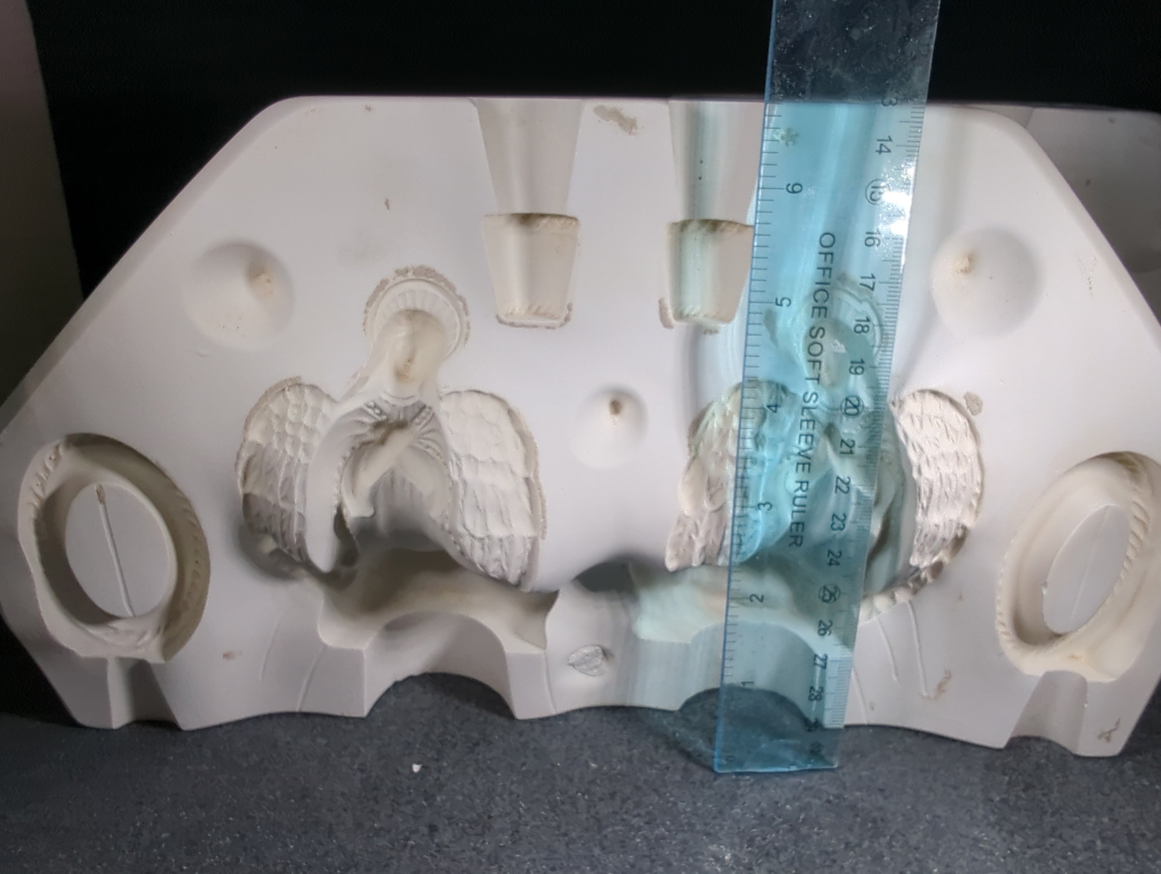 CM0170 - S-2759 Scioto 2-4" Angels Candle and Napkin Rings (L&R)