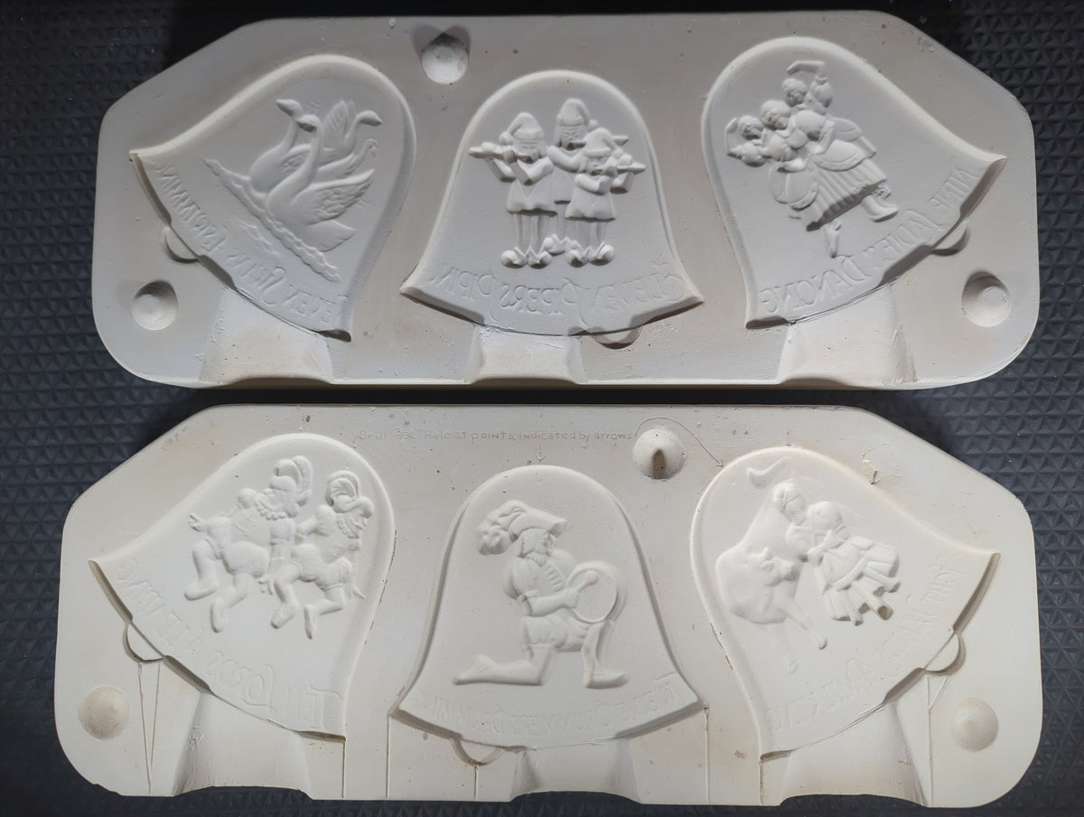 CM1305 - DM-585 Duncan 12 Days of Christmas 7-12 Ornament Mold