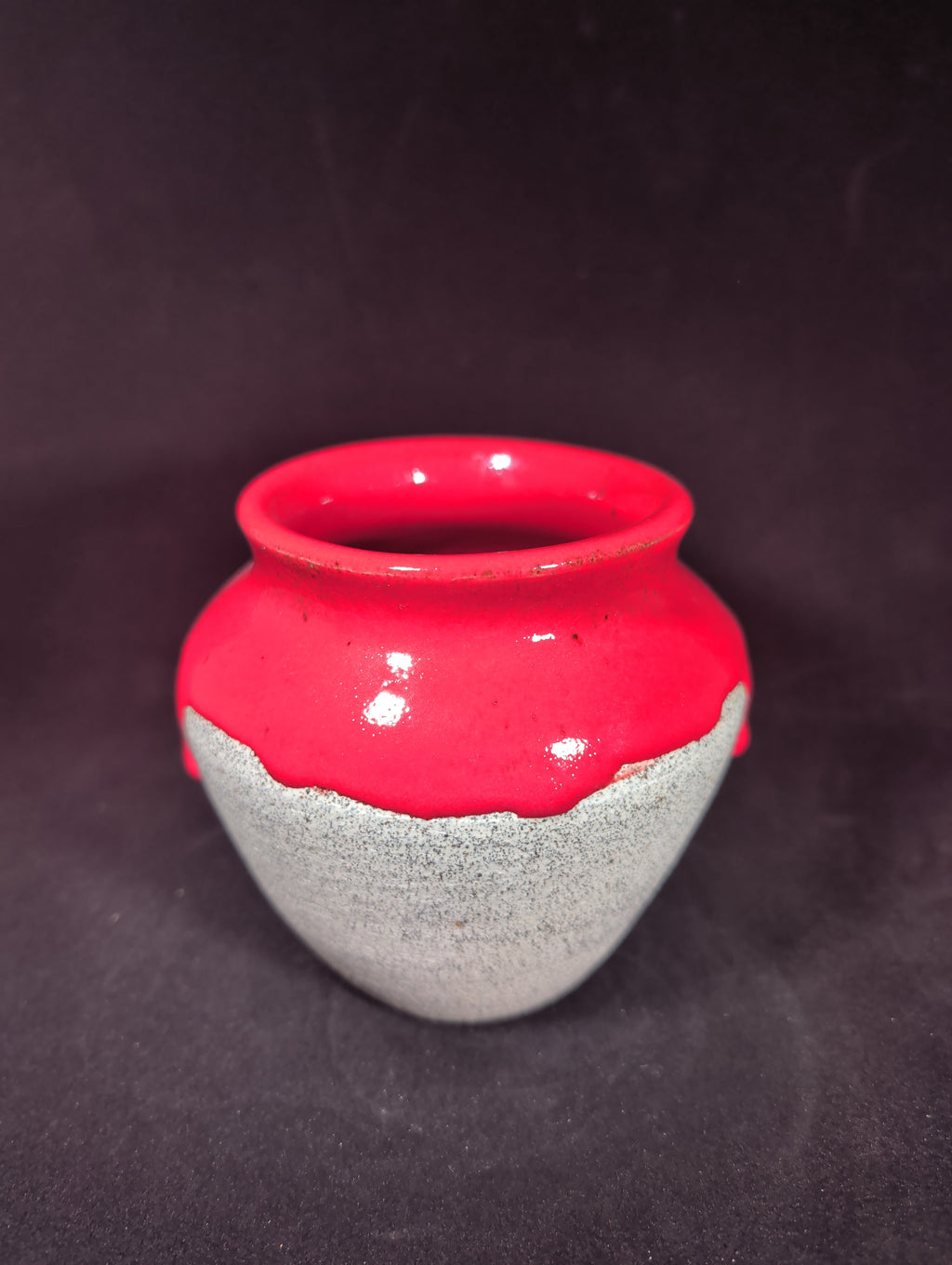 CMA0009 - Red Black and White Vase by Abby