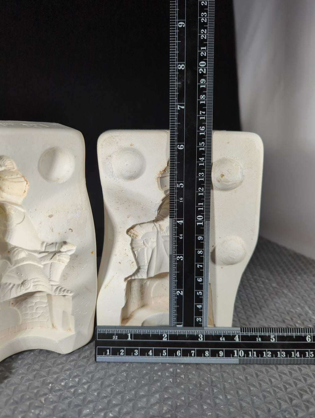 1448 Doc Holliday Knight plaster casting mold, listed as used, good condition, view 2