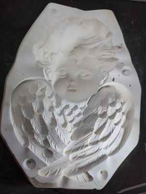 CM0126 - S-2857 Scioto Lg. Cherub Plaque