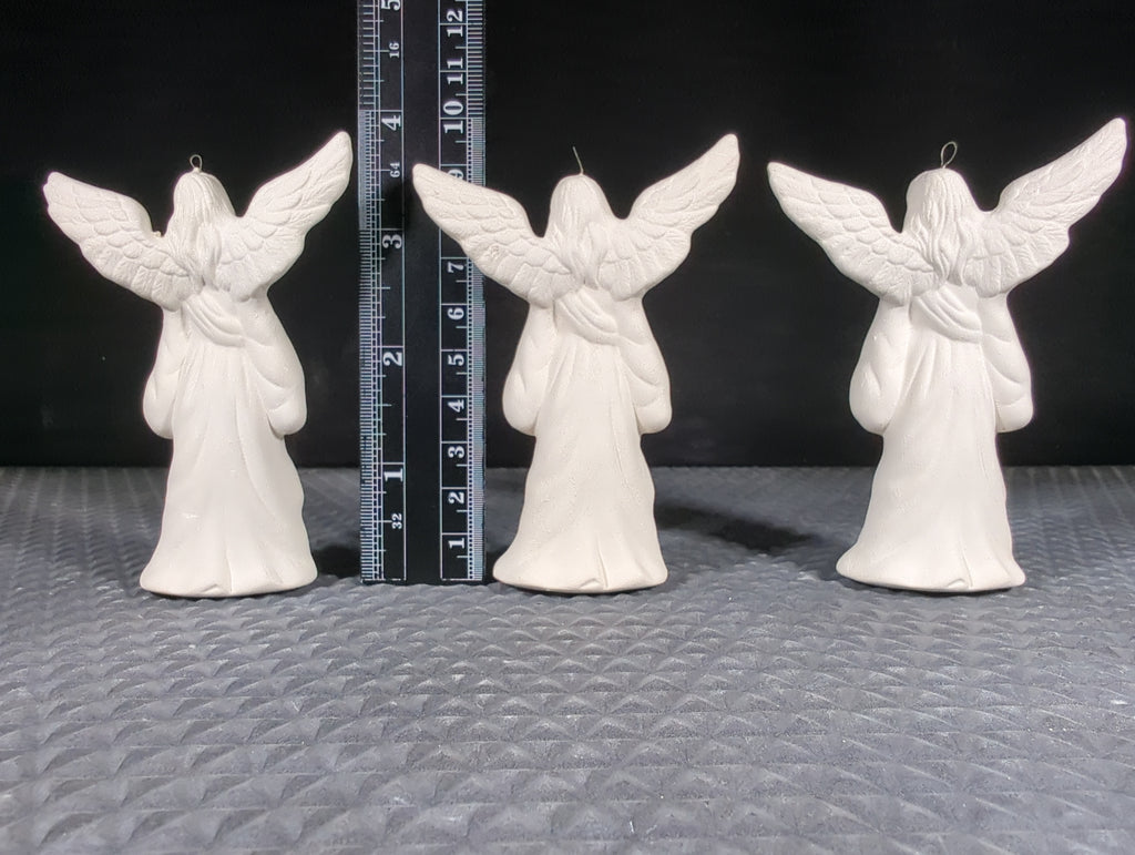 CM1489B - 3.5" T Angel Ornament Bisque Low Fire Group B