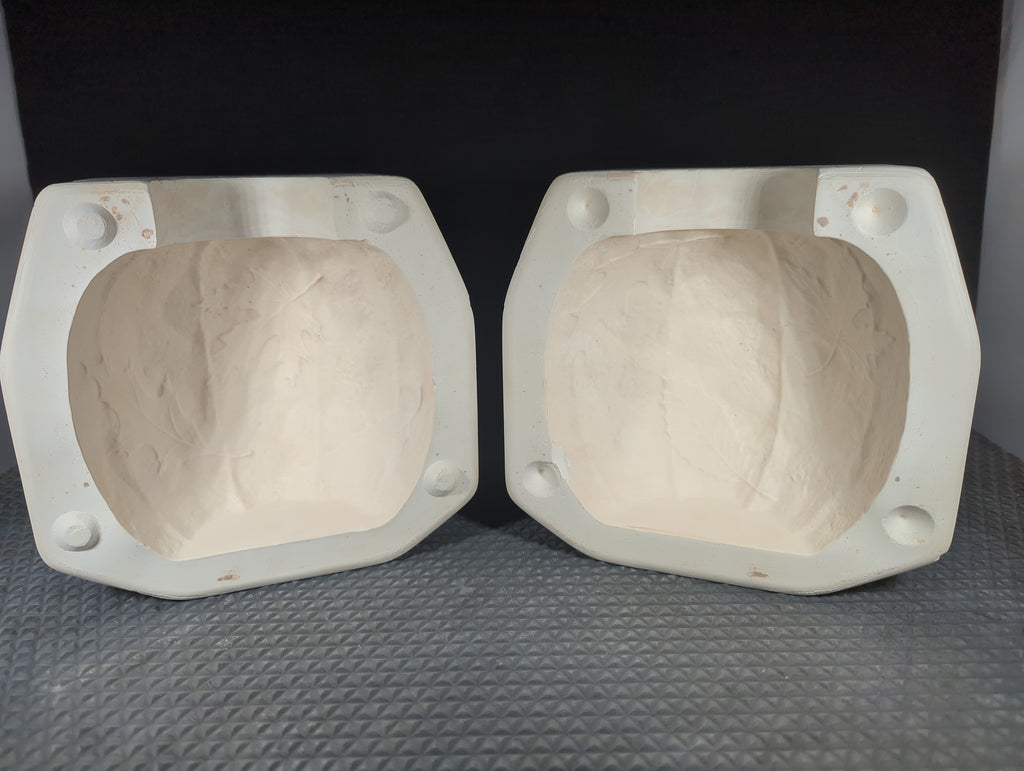 Dona's Molds D-1781 Dona's Med. Autumn Impressions Pumpkin Candle plaster casting mold, used, good condition