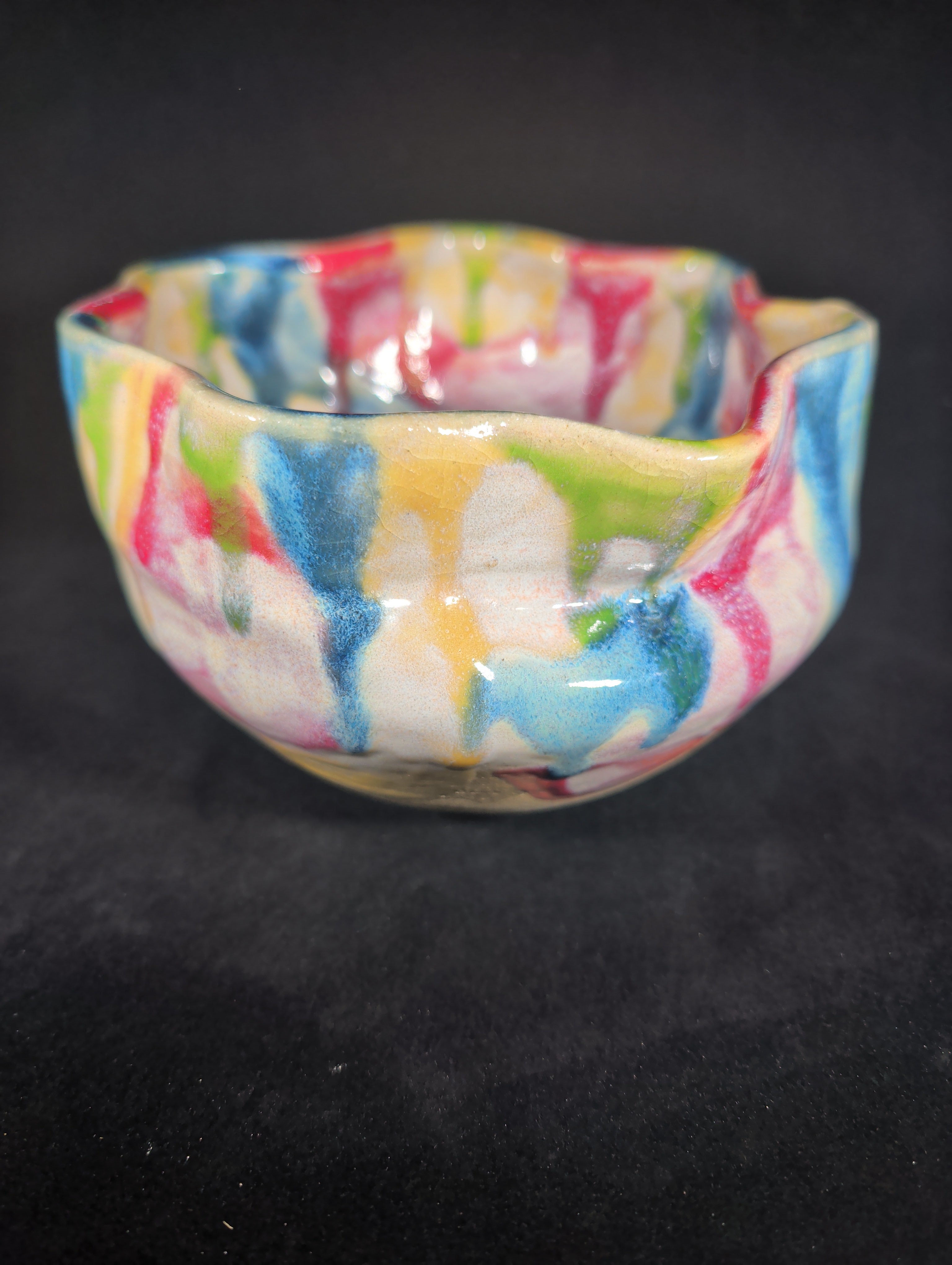 CMA0015 - Large Rainbow Bowl by Abby