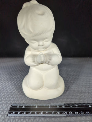 CM0923B -P316 Provincial Praying Boy Low Fire Bisque