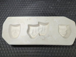 CM0521 - 825 Jones Mold Comedy and Tragedy Press/ Sprig Mold