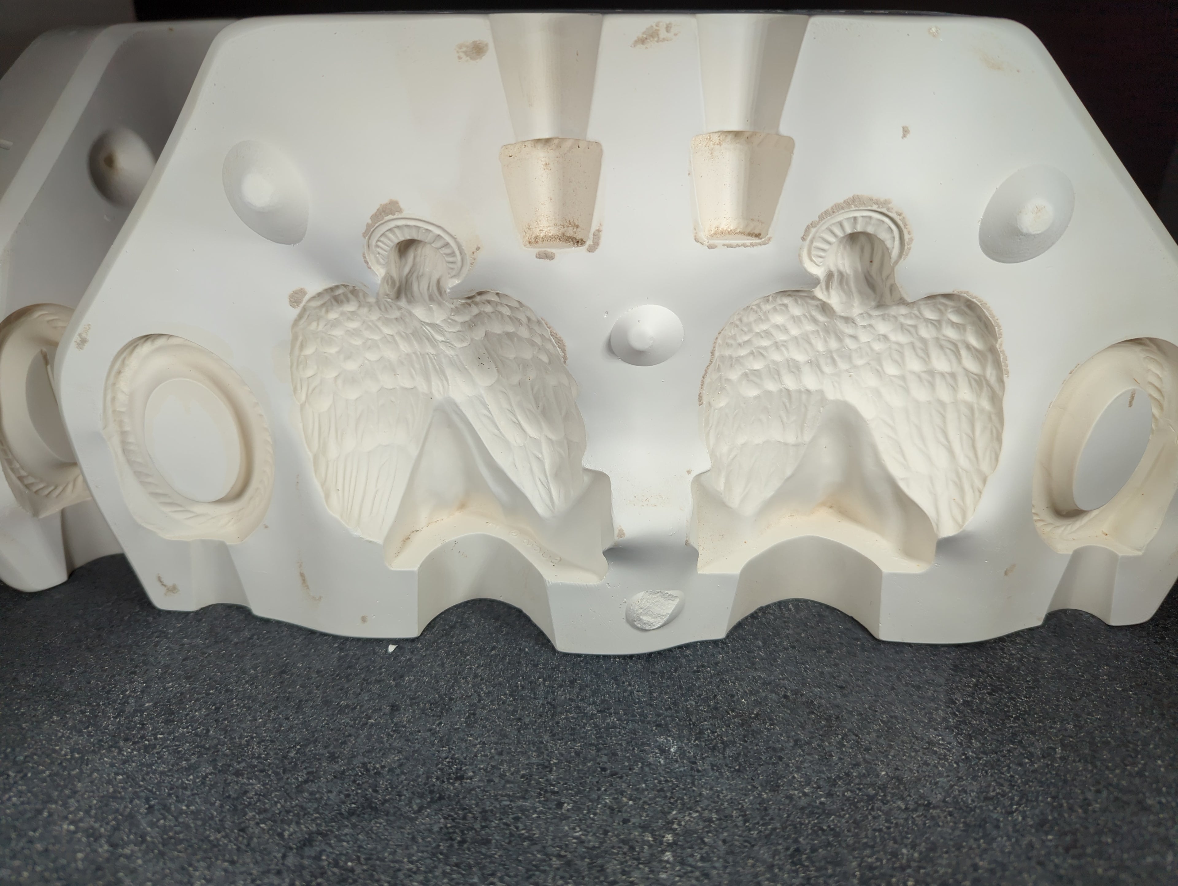 CM0170 - S-2759 Scioto 2-4" Angels Candle and Napkin Rings (L&R)