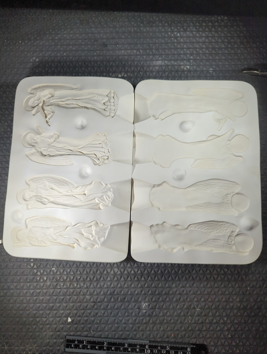CM1184 - 227 Teddy Bear Molds 3 Angel Ornament Mold