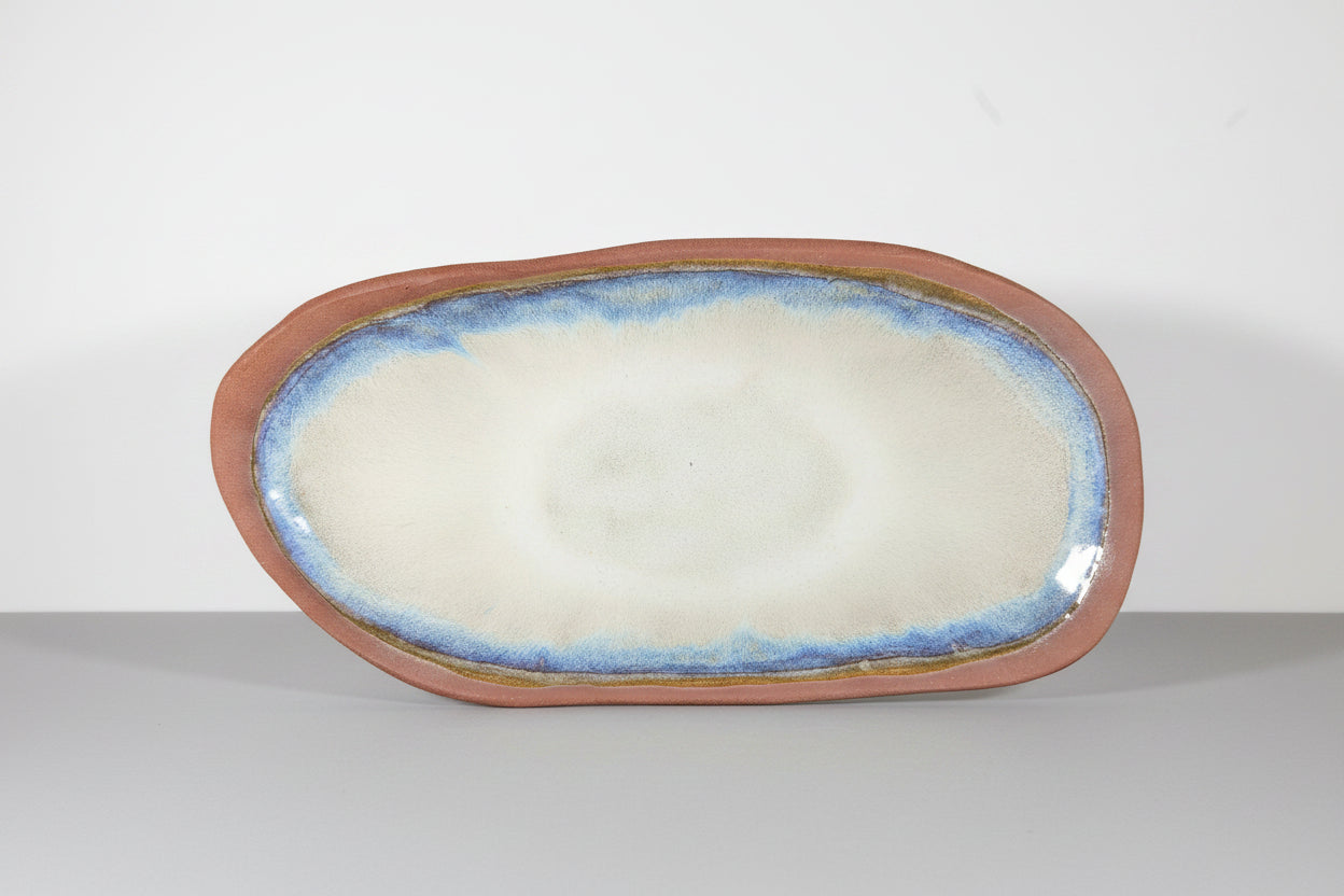 CMA0052 - Red Clay Natural Edge Platter by Lynae