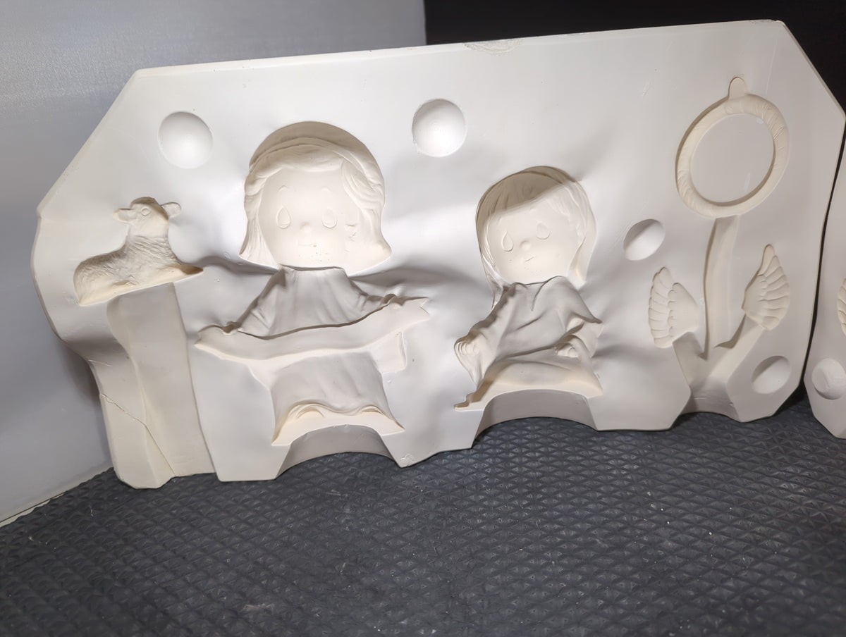 CM1272 - DM 393B Duncan Sweet Pretenders Nativity Scene Angel, Shepherd & Lamb Mold 5 of 6