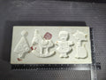 CM1318 -  433 SK Potteries Open Pour (4) Ornaments Mold