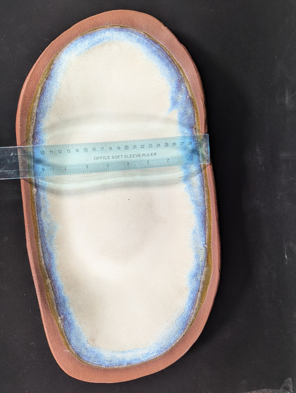 CMA0052 - Red Clay Natural Edge Platter by Lynae