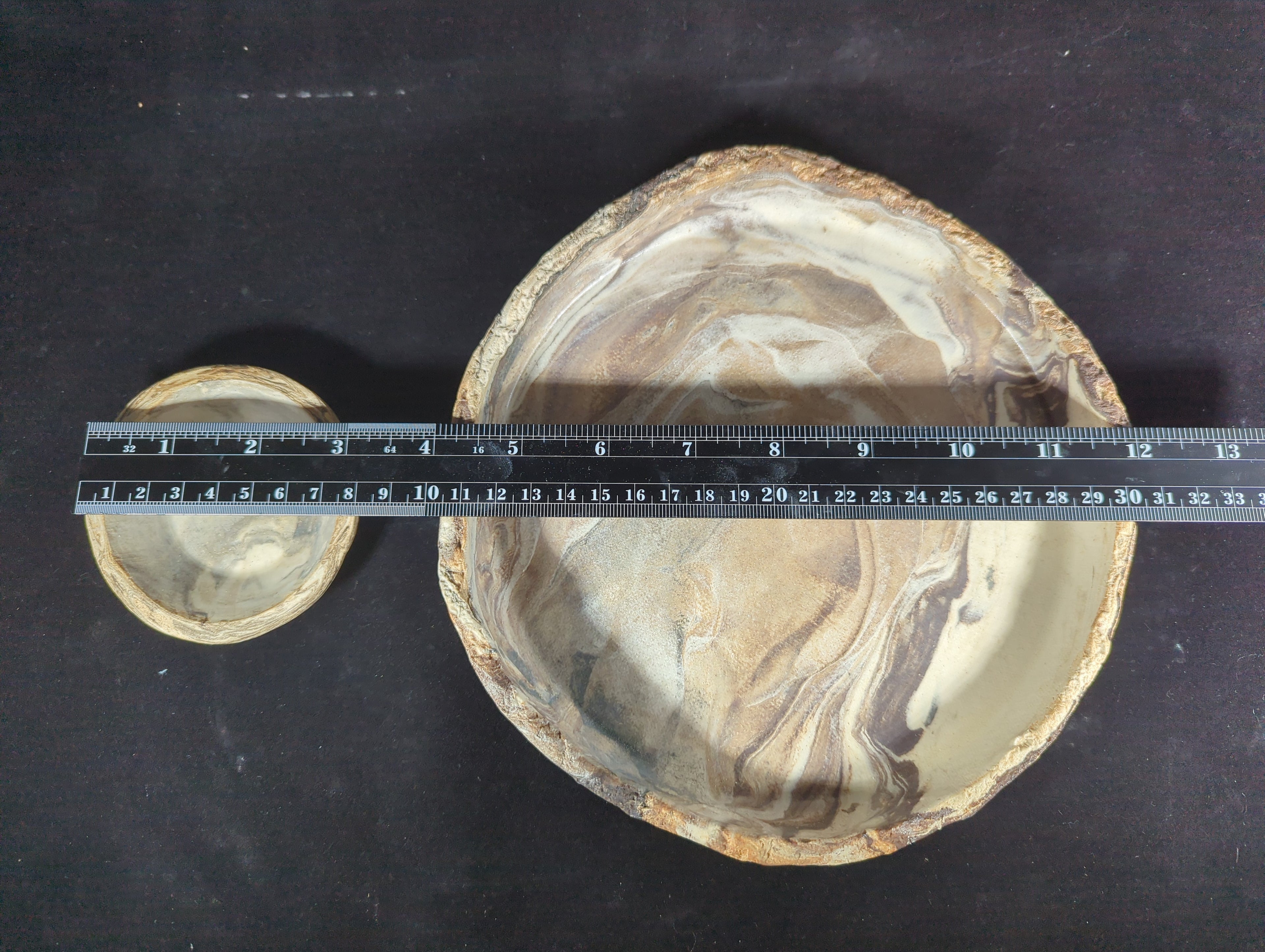 CMA0087 - Two Piece Marbled Dish Set by Lynae