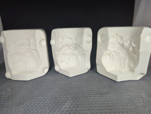 CM0983 - H2951 Holland Molds Pumpkin and Ghost Candle Holder