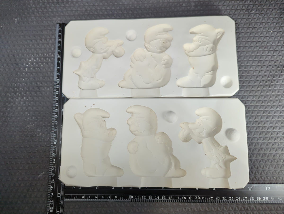 CM1342 - 525 Kelly Mold Smurf Ornaments (3) Mold **SipNSlip** Not for Sale