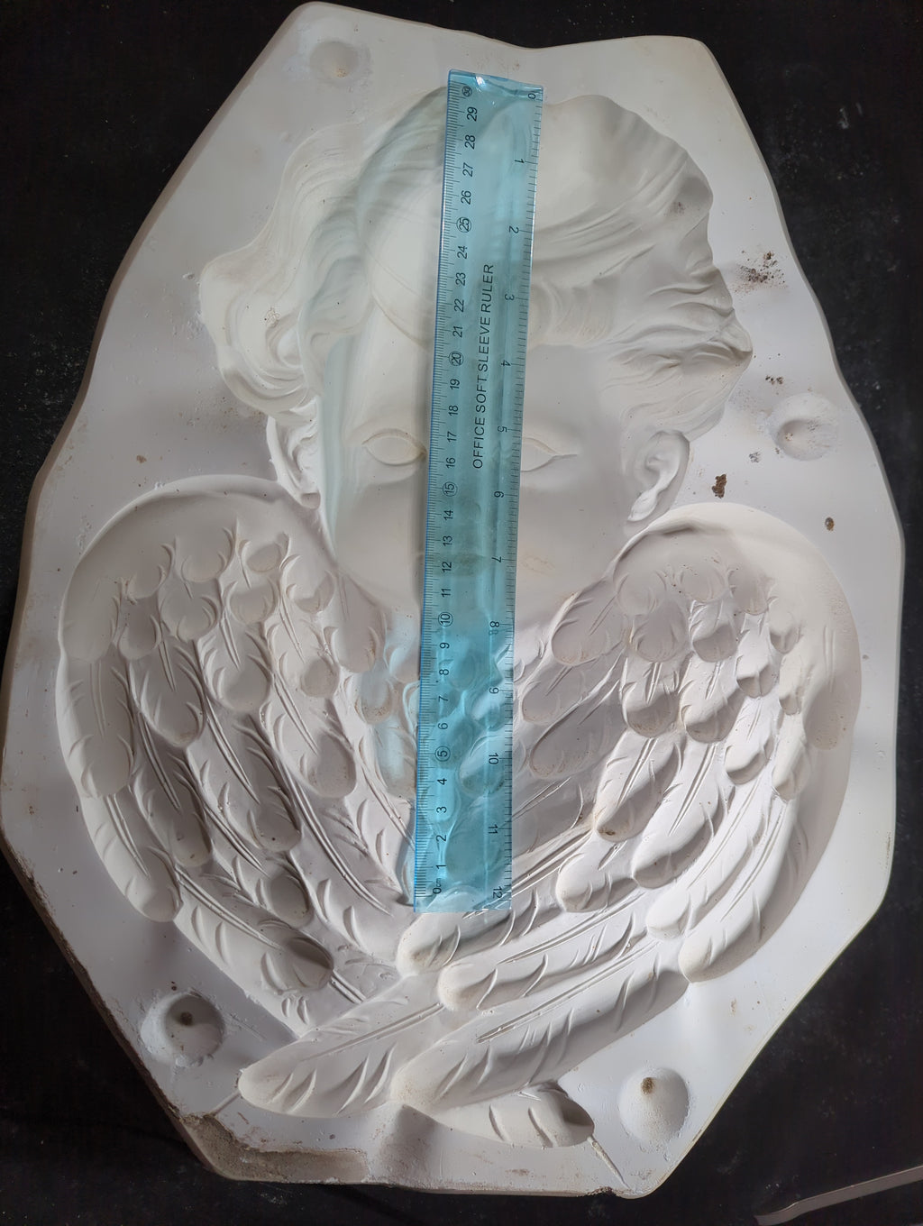 CM0126 - S-2857 Scioto Lg. Cherub Plaque