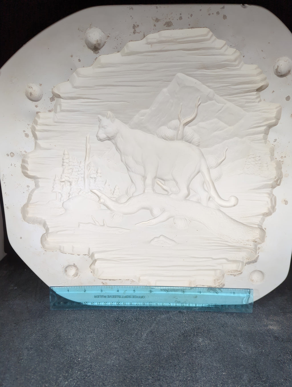 CM0135 - 5202 Macky Puma Wildlife Plaque