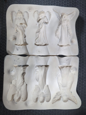 CM1195 - 1267 Rocking Horse Molds 3 Unique Angels Mold