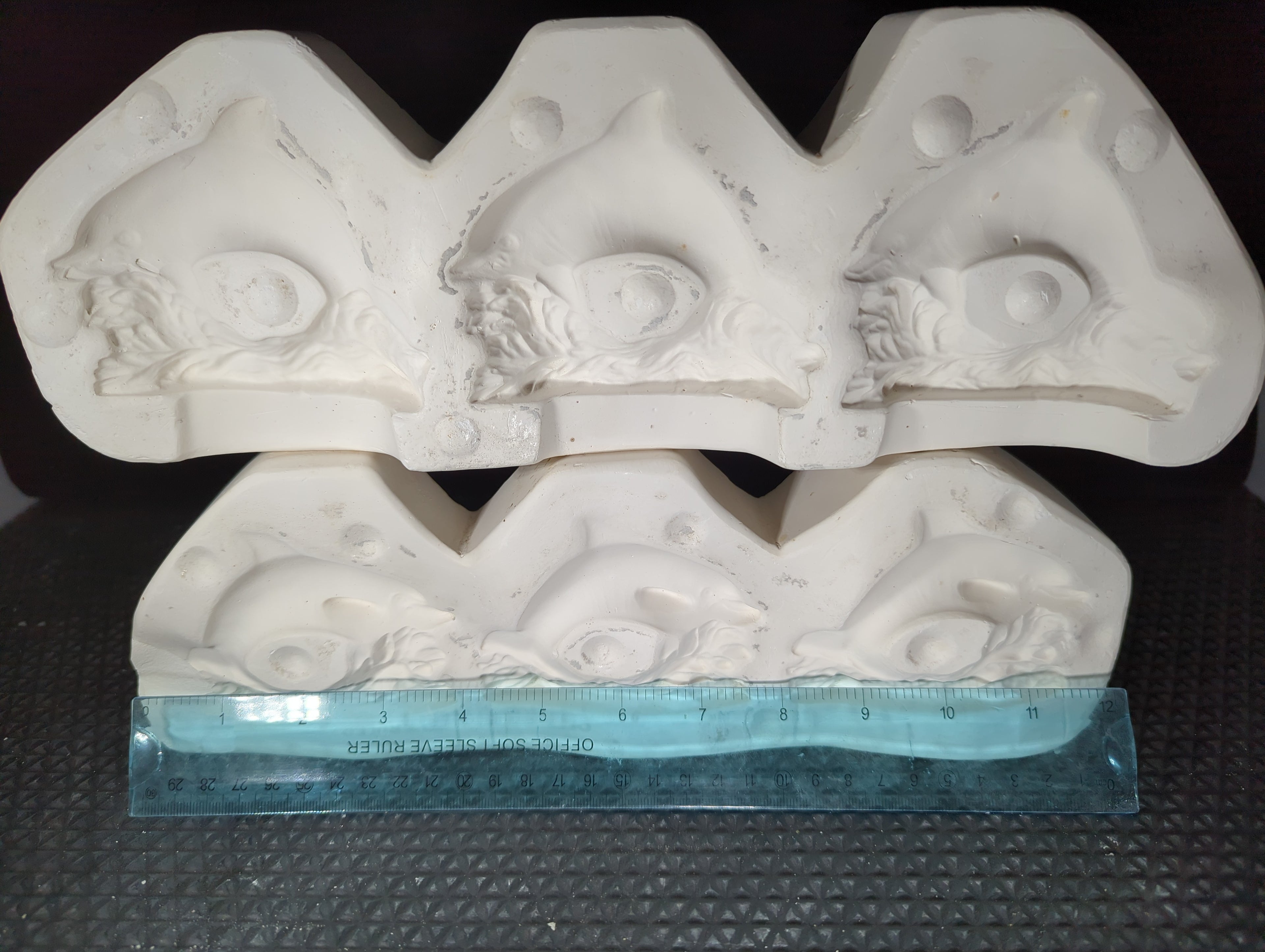 CM0256 - NM-2137 Nowell's Dolphin Napkin Rings (3 in mold) 3 1-2" each