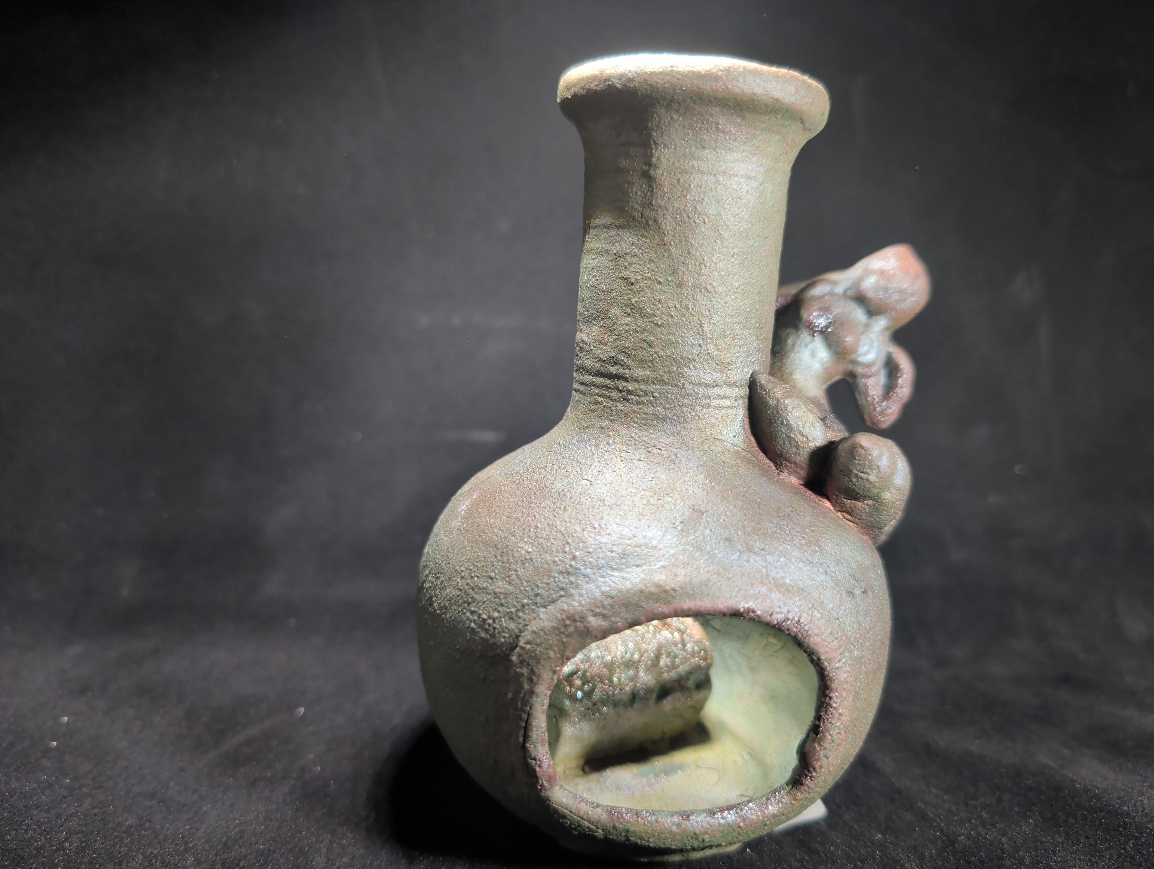 CMA0026 -  Raku Mermaid Chiminea by Mindy