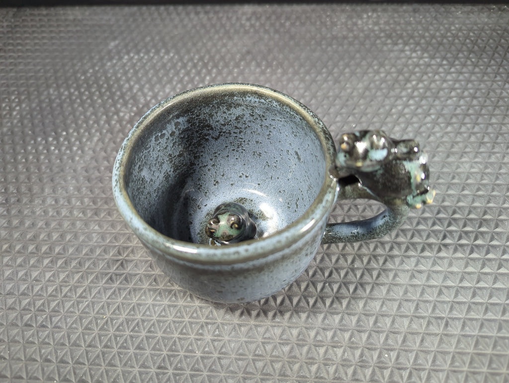 CMA0079 - Peek-A-Boo Frog Mug by Mindy