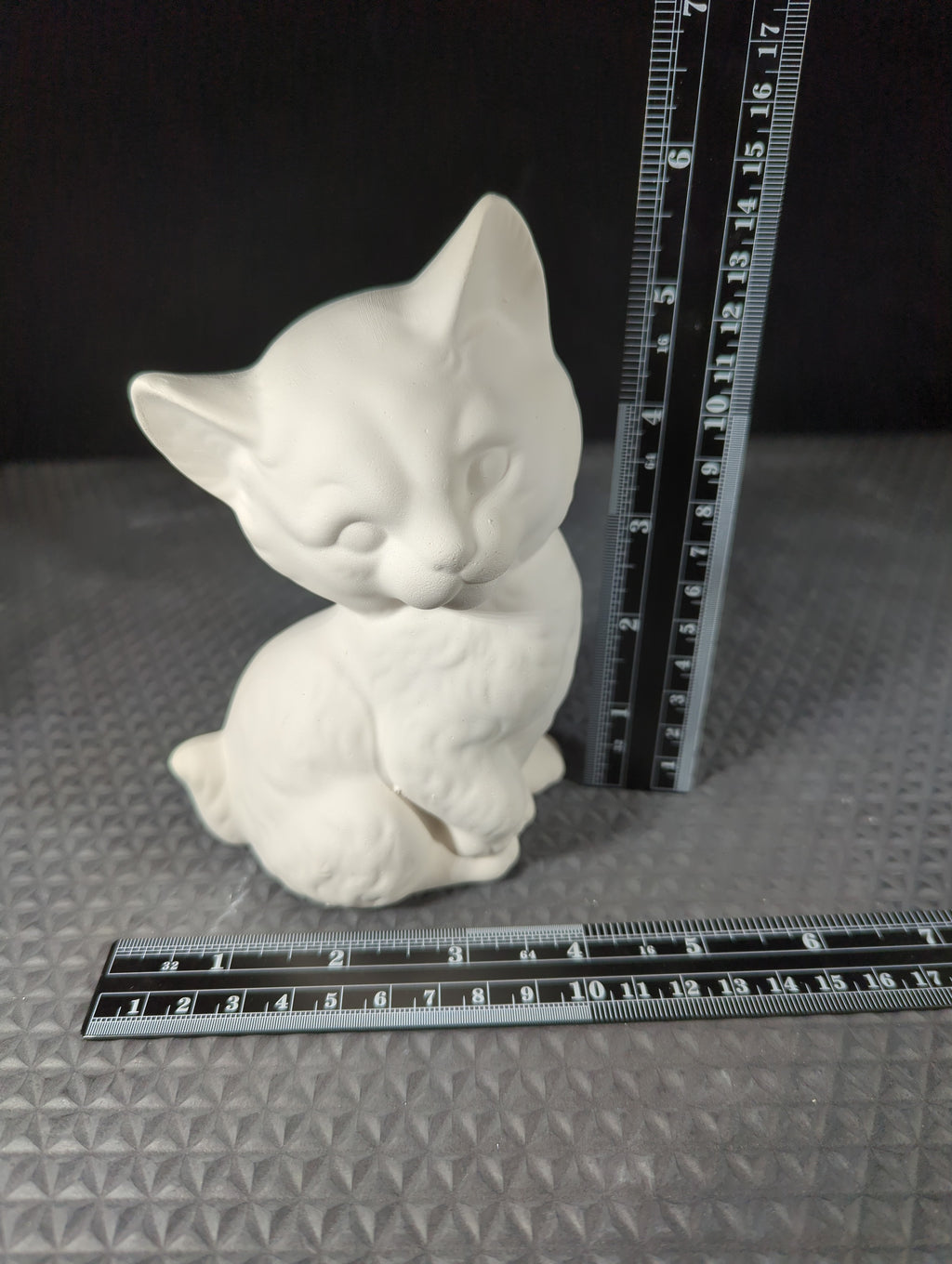 Unknown CM0637B - Cone 6 Bisque Cat plaster casting mold, listed as used, good condition, view 2