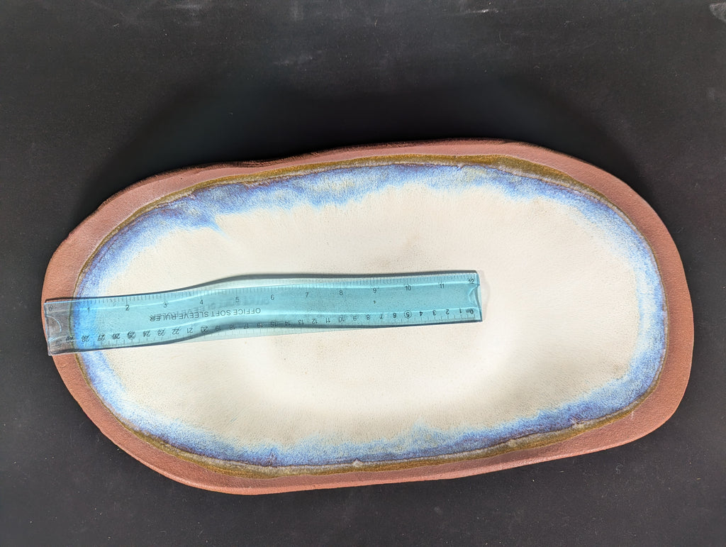 CMA0052 - Red Clay Natural Edge Platter by Lynae