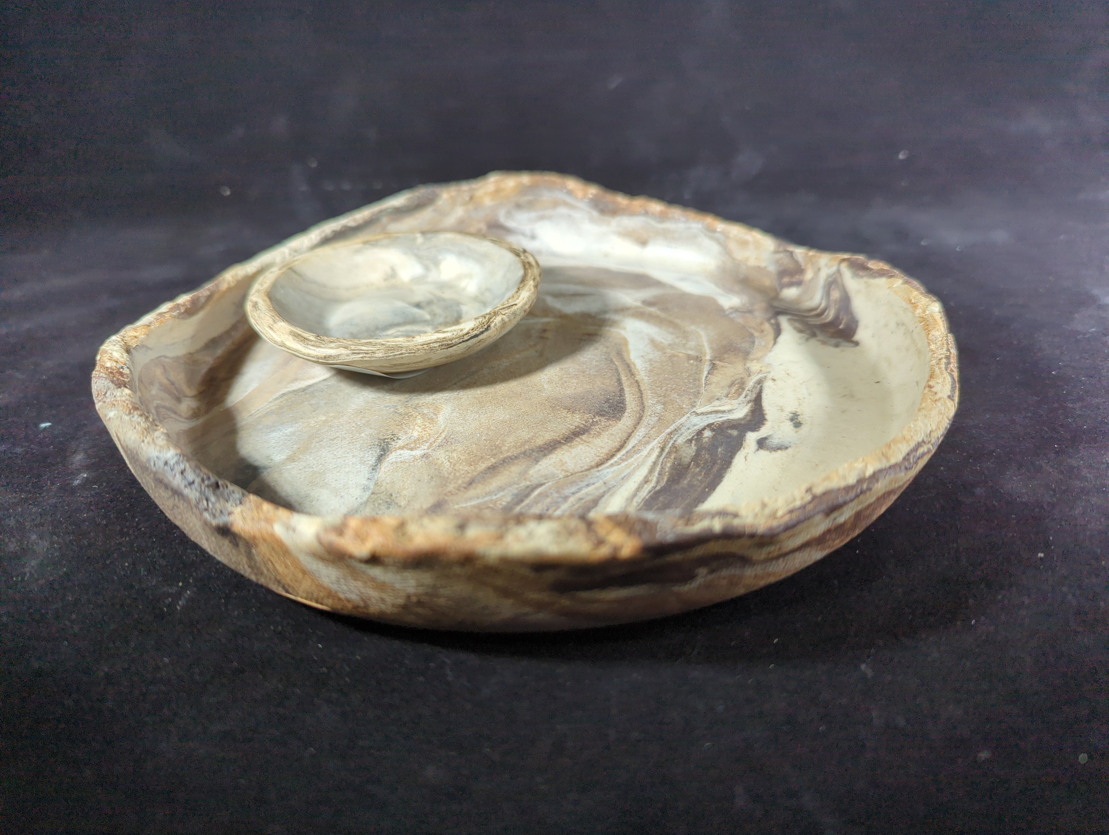 CMA0087 - Two Piece Marbled Dish Set by Lynae
