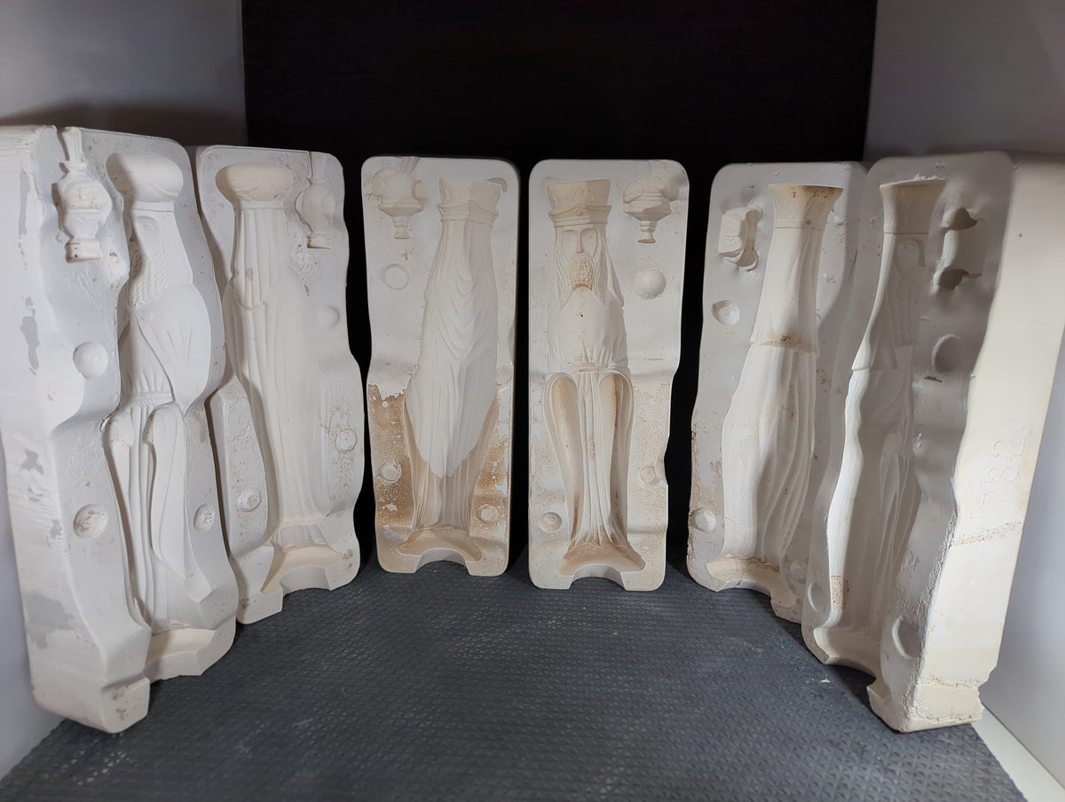 CM1417 - DM-732, DM-733, DM-734 Duncan 3 Large Wisemen Molds (3Pcs) **Rare**