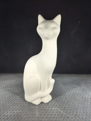 CM0252B - Large Cat Cone 6 Bisque