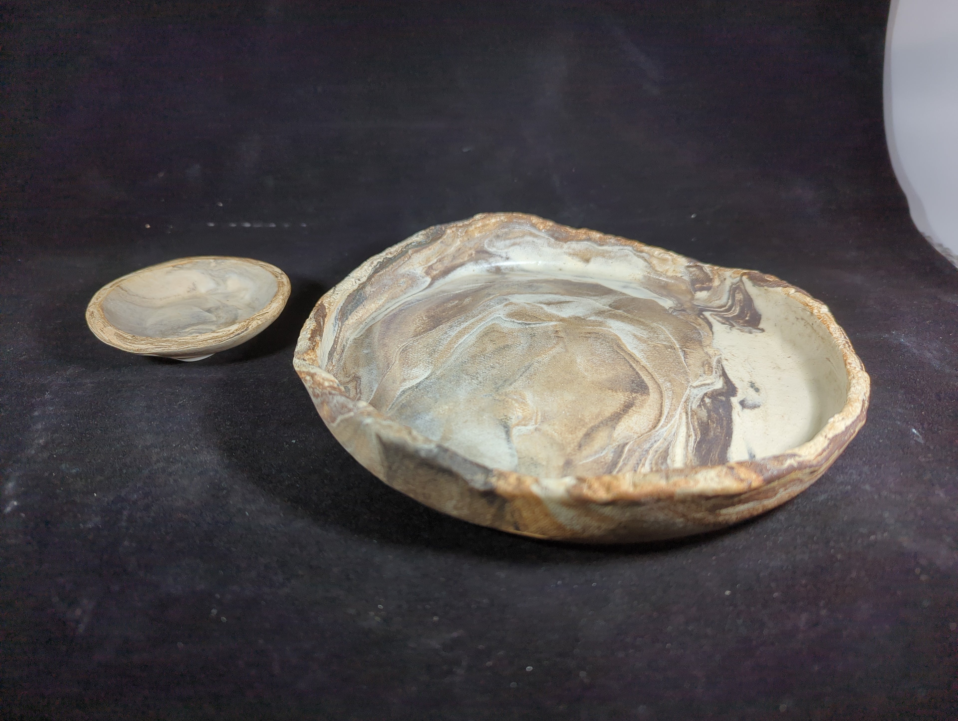 CMA0087 - Two Piece Marbled Dish Set by Lynae