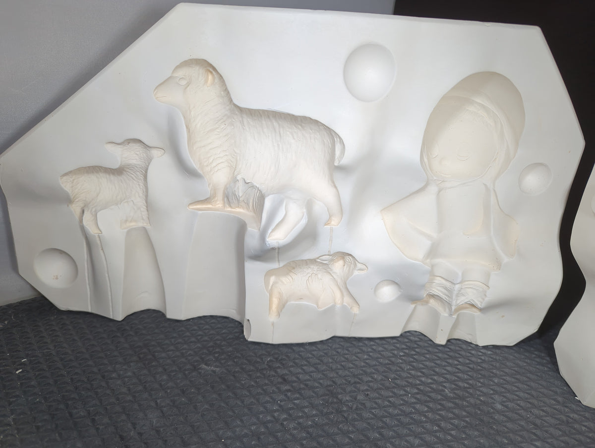 CM1273 - DM 542B Duncan Sweet Pretenders Nativity Scene Shepherd & Lamb Mold 6 of 6