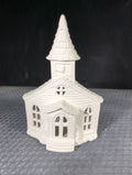 CM1267B2 -S-3563 Scioto 6" Lightable Church Votive Low fire Bisque
