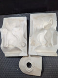 Unknown Small Siamese Cat plaster casting mold, listed as used, good condition