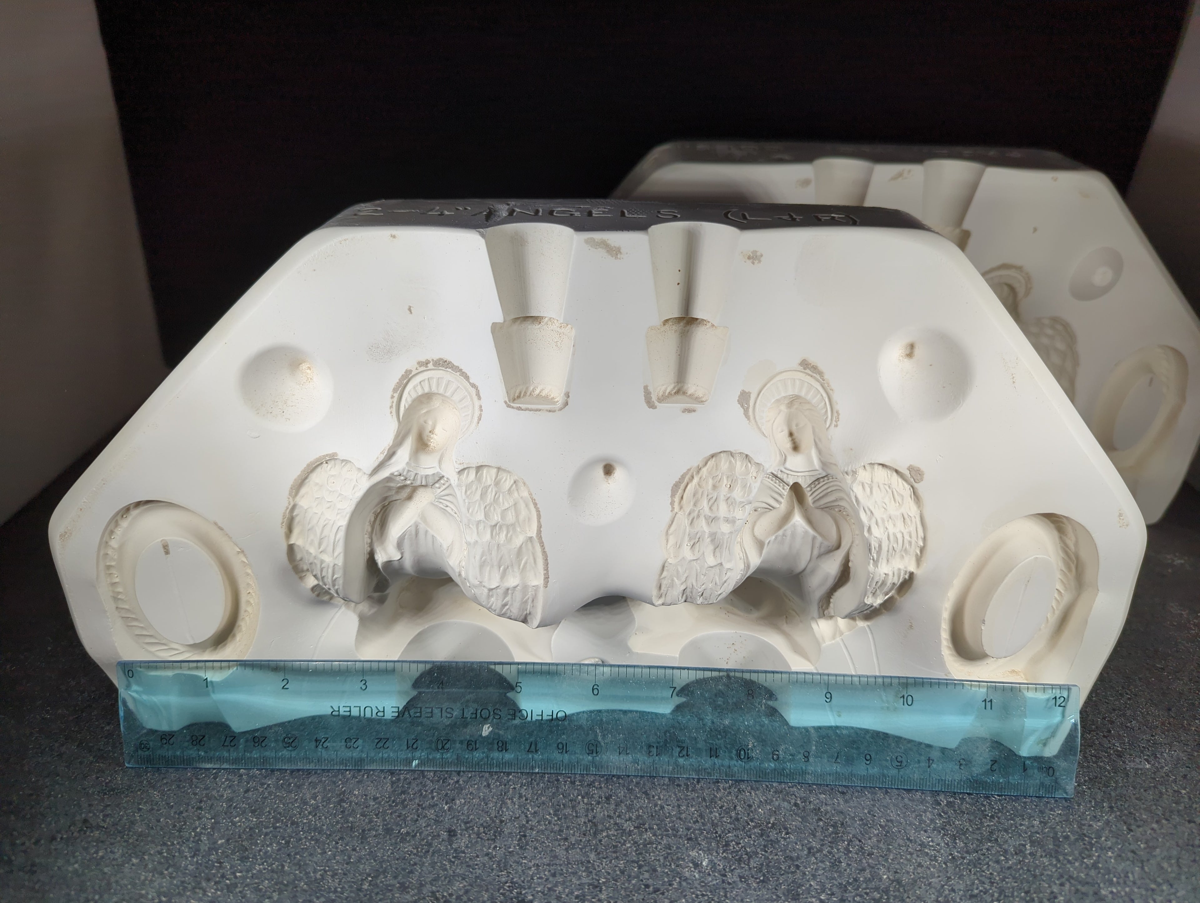 CM0170 - S-2759 Scioto 2-4" Angels Candle and Napkin Rings (L&R)