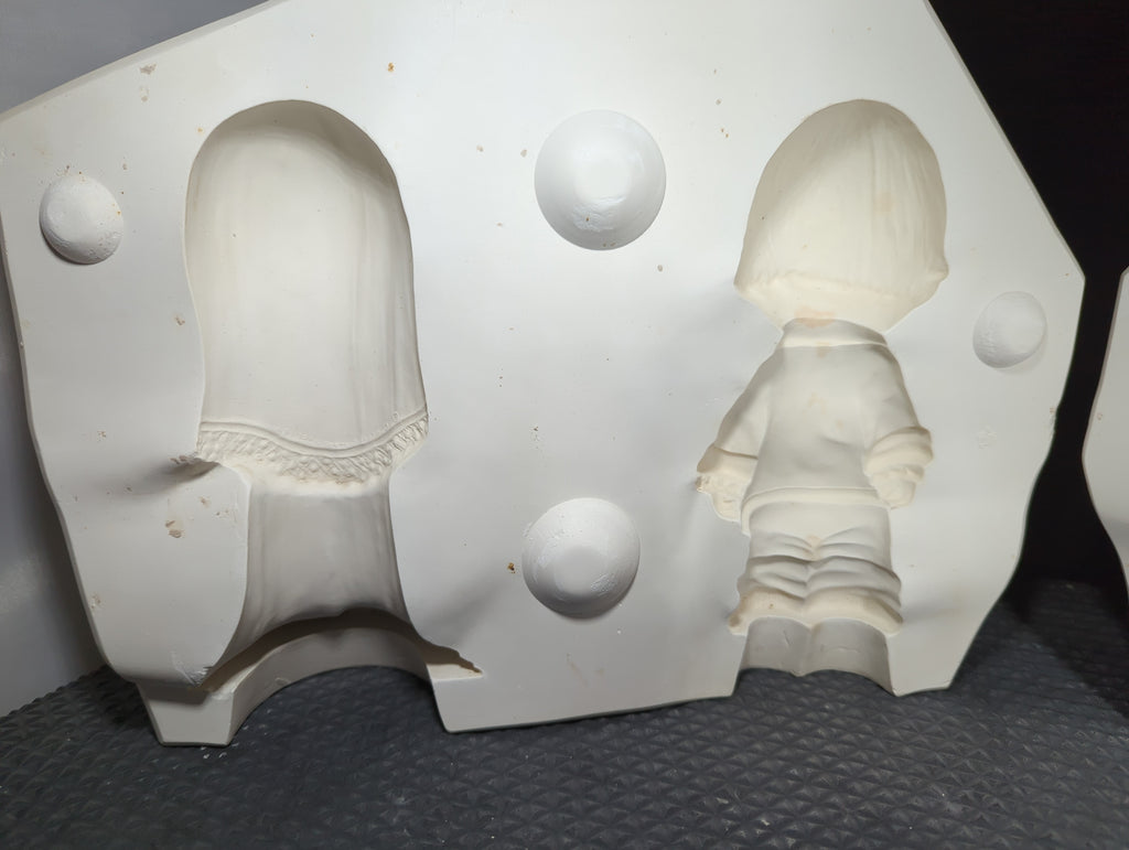 Duncan DM-286B Sweet Pretenders Bride and Groom plaster casting mold, used, good condition, view 3