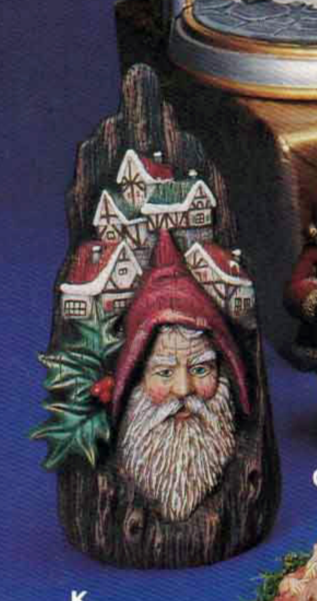 CM0043 - 2134 Kimple Carved Santa Scene
