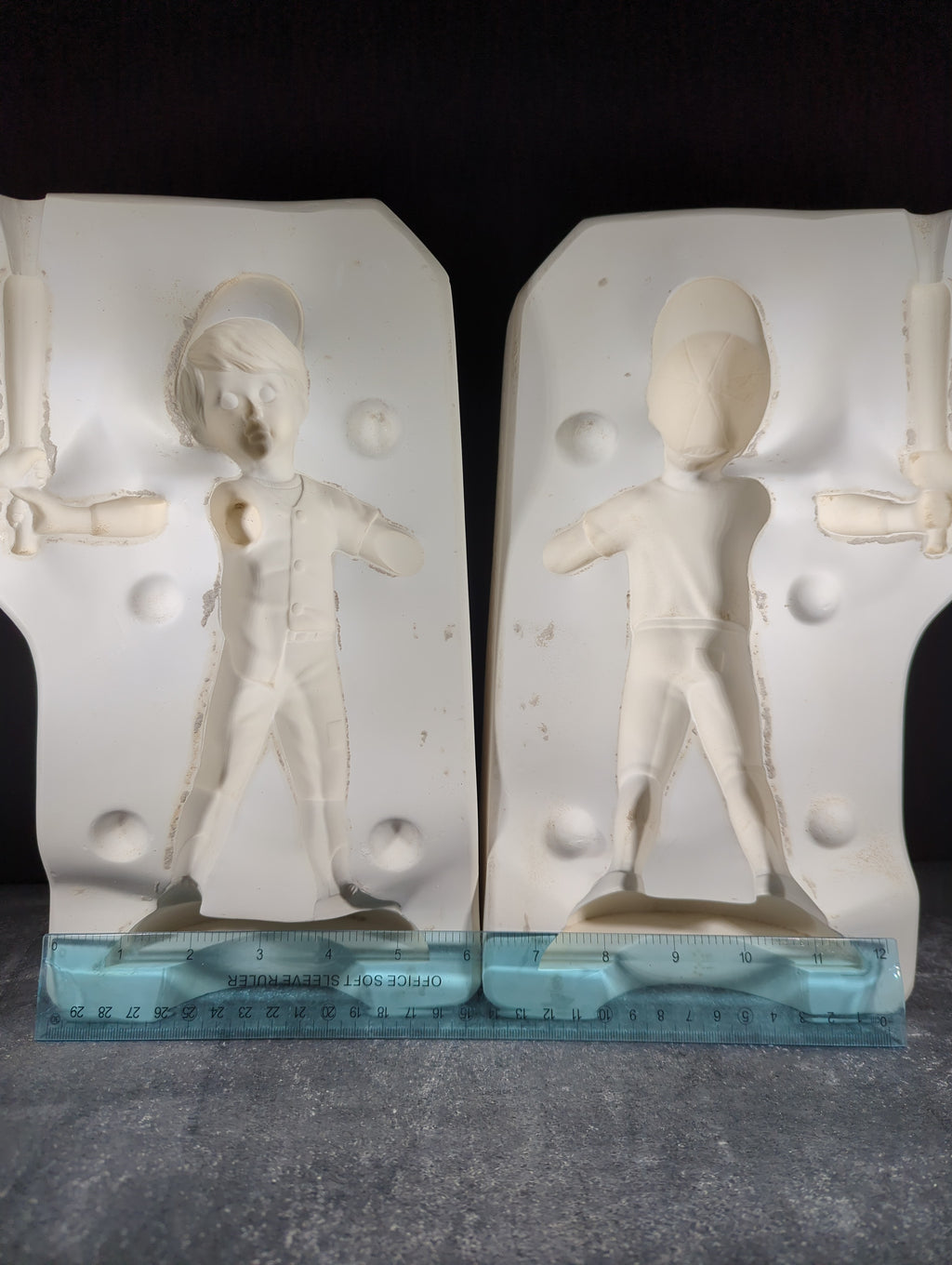 CM0088 - J1523 Clay Magic White Baseball Player Boy