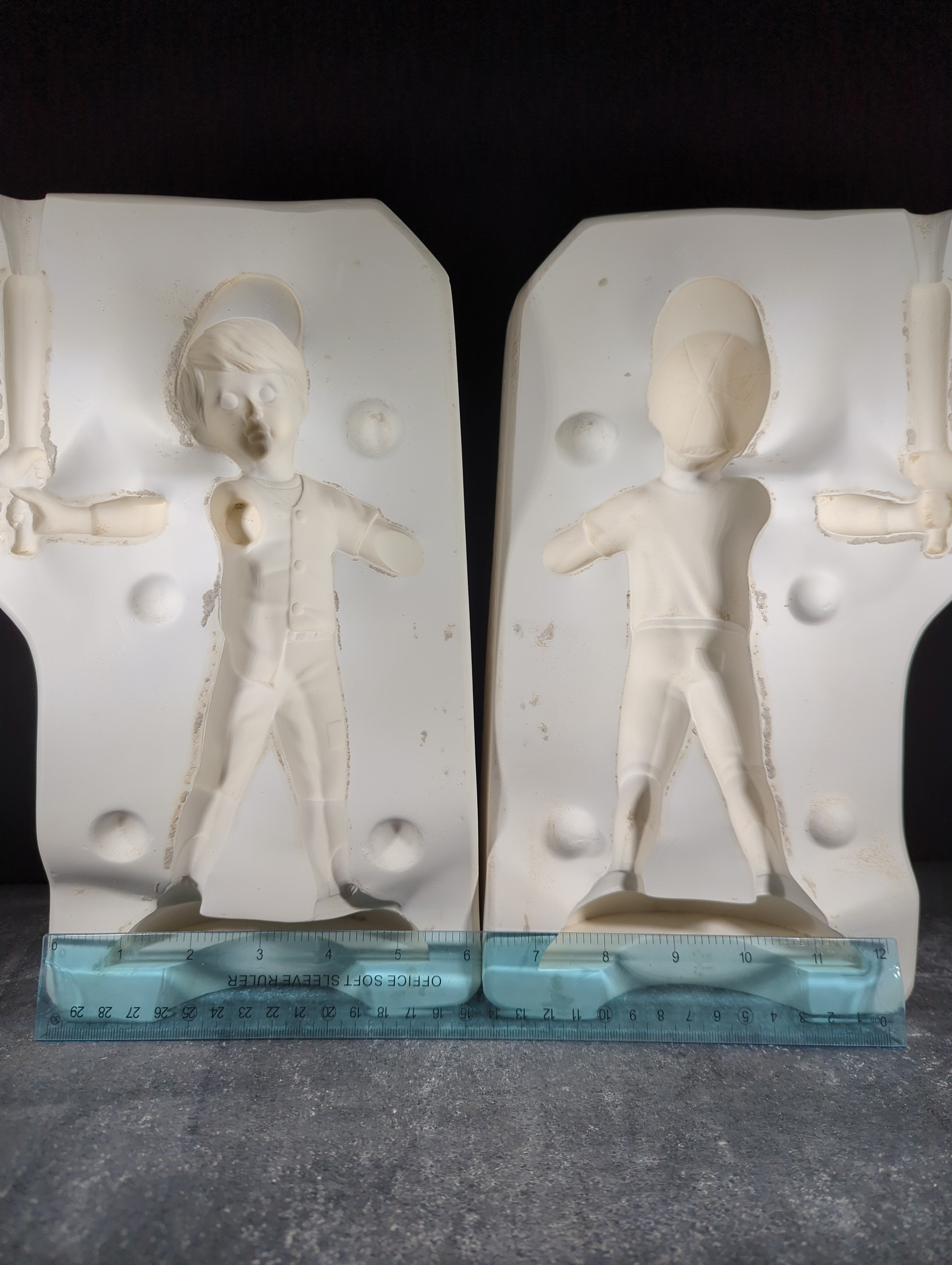 CM0088 - J1523 Clay Magic White Baseball Player Boy