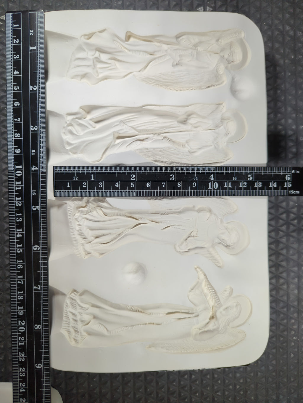 CM1184 - 227 Teddy Bear Molds 3 Angel Ornament Mold
