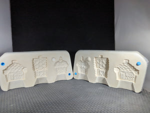CM1361 - M1305 Mayco Gingerbread House(3)/ Cupcake Orn Mold