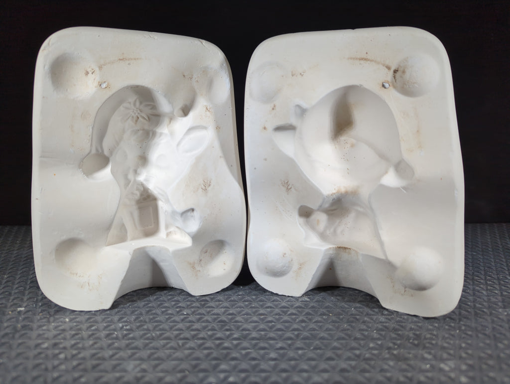 MG 51 Longview Mold Christmas Cat plaster casting mold, listed as used, good condition