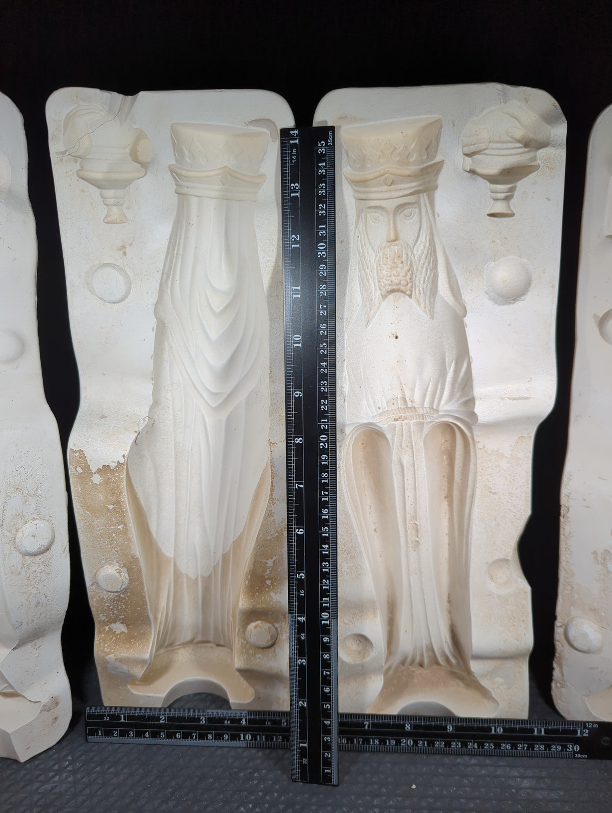 CM1417 - DM-732, DM-733, DM-734 Duncan 3 Large Wisemen Molds (3Pcs) **Rare**