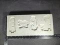 CM1353 - 479 SK Potteries Ornament (4) Open Pour Nativity Mold